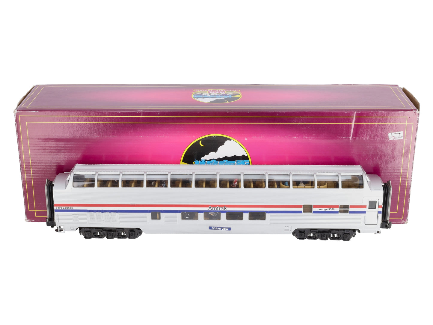 MTH 20-67198 O Amtrak 70' Streamlined Full Length Vista Dome Passenger Car #9300 LN/Box