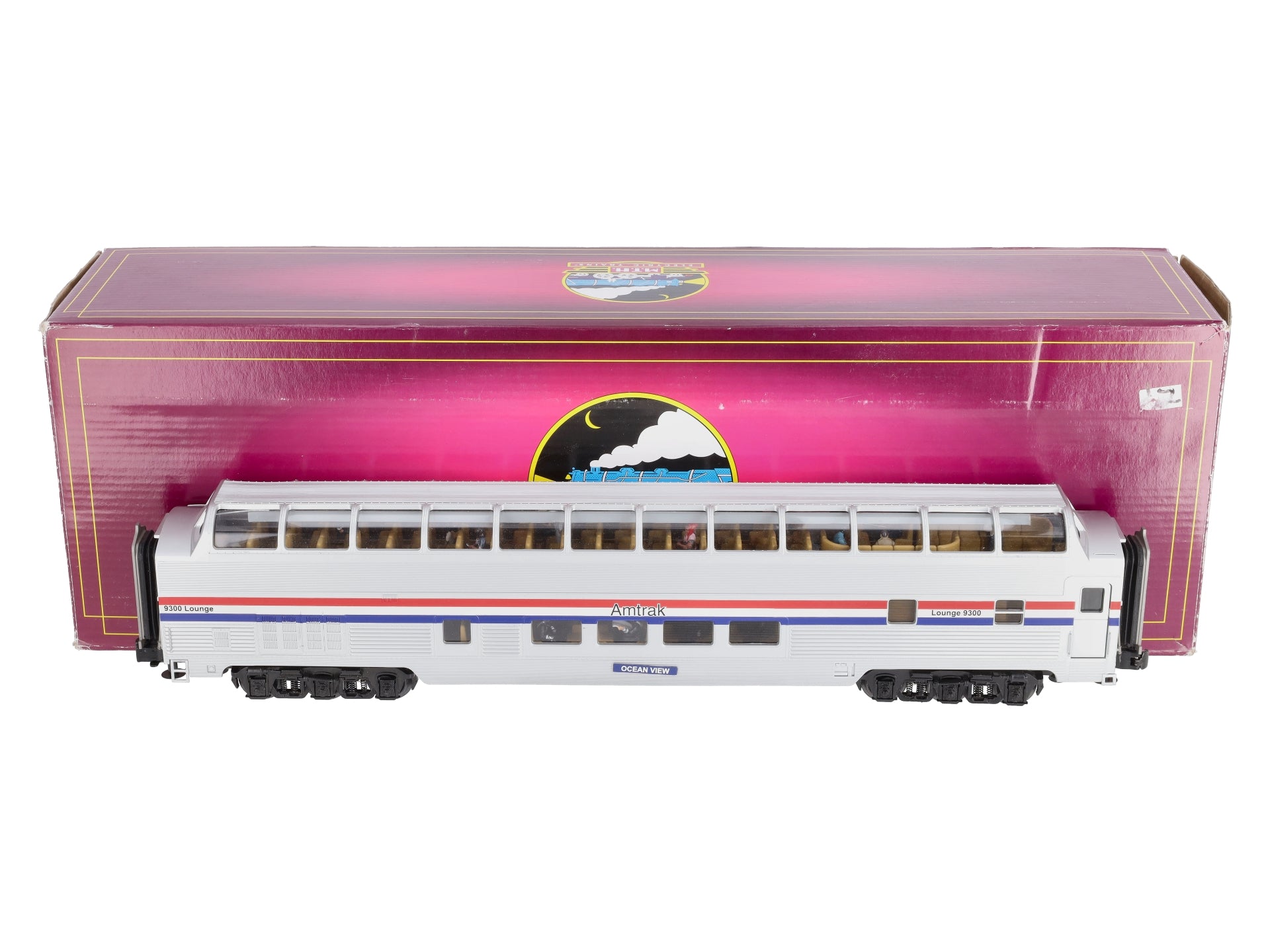 MTH 20-67198 O Amtrak 70' Streamlined Full Length Vista Dome Passenger Car #9300 LN/Box