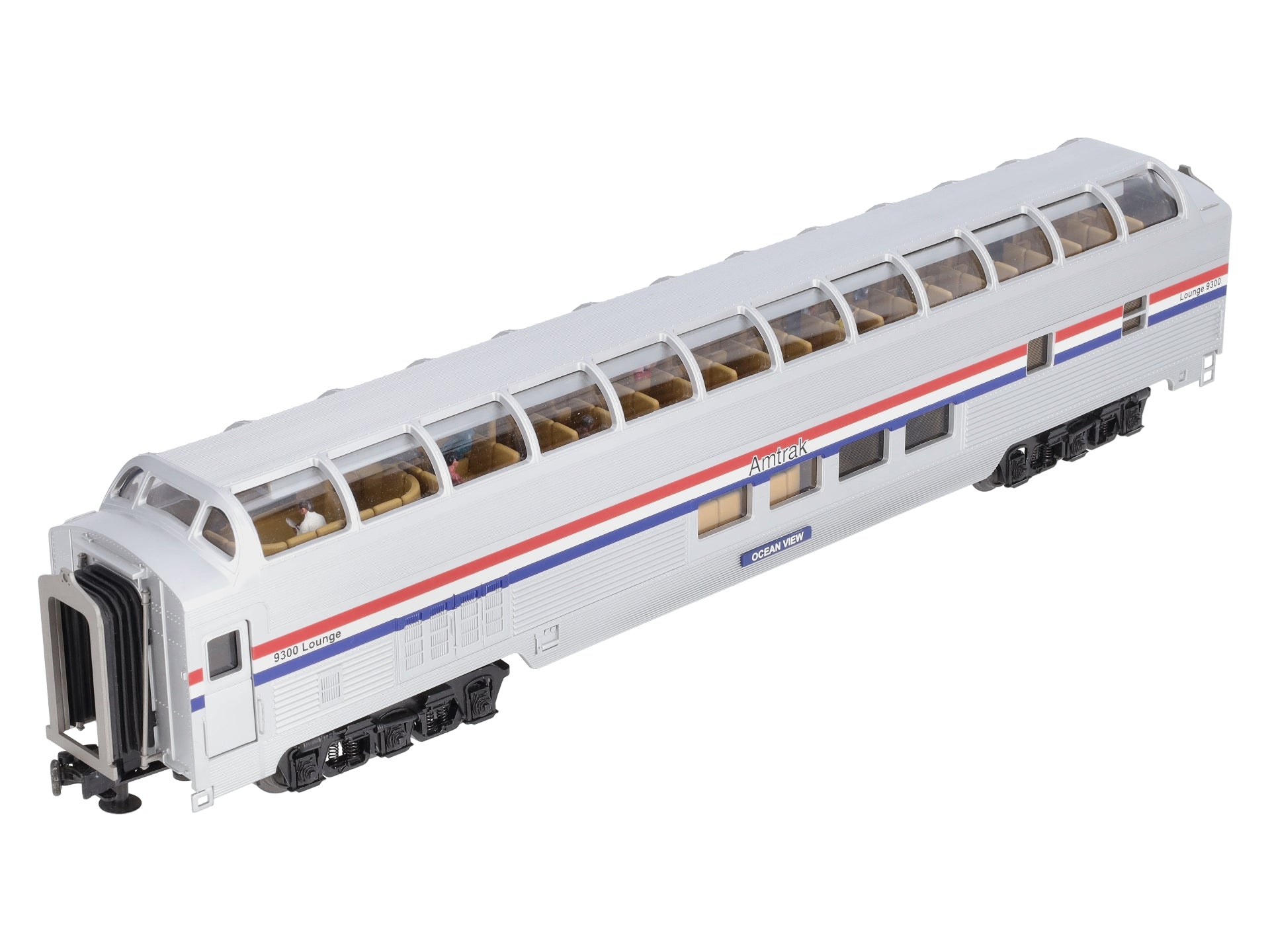 MTH 20-67198 O Amtrak 70' Streamlined Full Length Vista Dome Passenger Car #9300 LN/Box