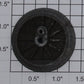 Lionel 1668E-5 Plain End Wheel with  Small Side Rod Boss