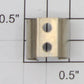 Lionel 385E-55 Nickel Lightbulb Socket Bracket for Headlights