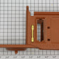 Lionel 810-01 Terracotta Body, No Base Plate of Derrick Crane Car-Incomplete