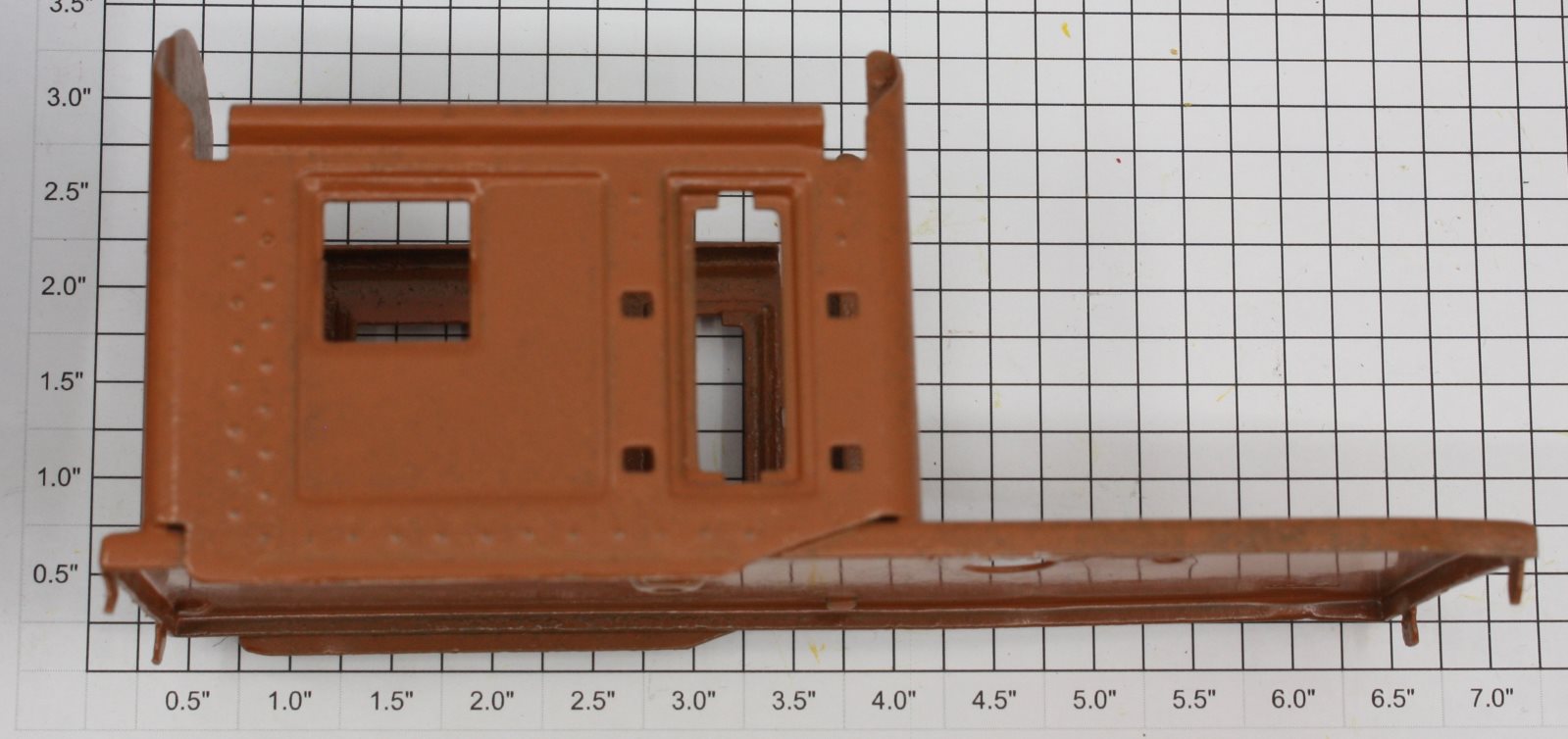 Lionel 810-01 Terracotta Body, No Base Plate of Derrick Crane Car-Incomplete