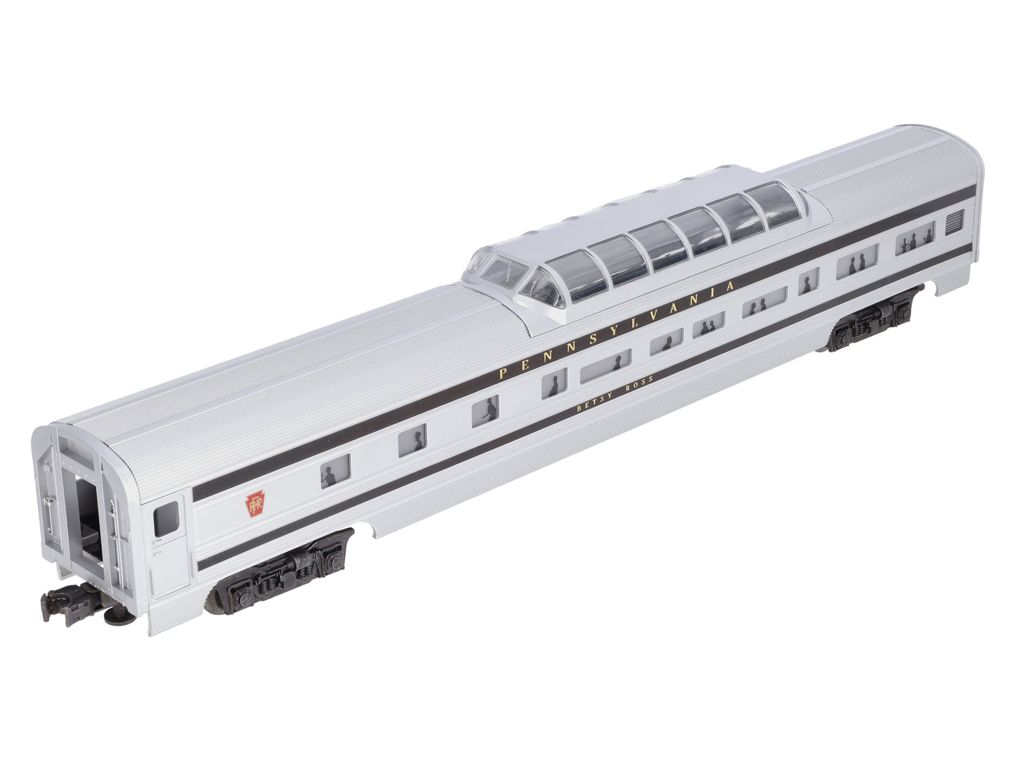 Williams O Gauge Pennsylvania 'Betsy Ross' 80ft Vista Dome Passenger Car LN/Box