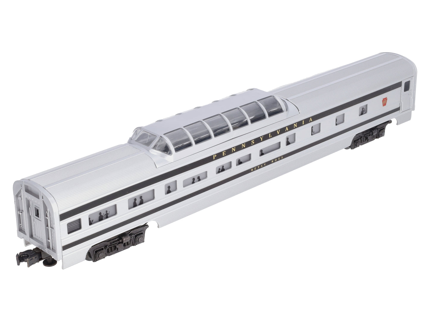 Williams O Gauge Pennsylvania 'Betsy Ross' 80ft Vista Dome Passenger Car LN/Box