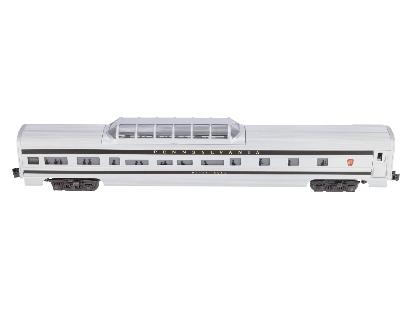 Williams O Gauge Pennsylvania 'Betsy Ross' 80ft Vista Dome Passenger Car LN/Box