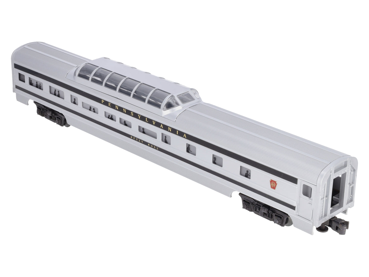Williams O Gauge Pennsylvania 'Betsy Ross' 80ft Vista Dome Passenger Car LN/Box