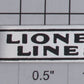 Lionel 514-1 Nickel Lionel Lines Plates