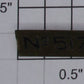 Lionel 517-5 Standard Gauge No.517 Brass Nameplate with Tabs