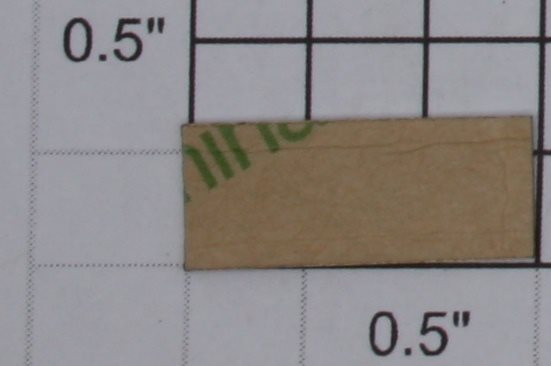 Lionel 514-5 No.514 Brass Nameplate with Adhesive