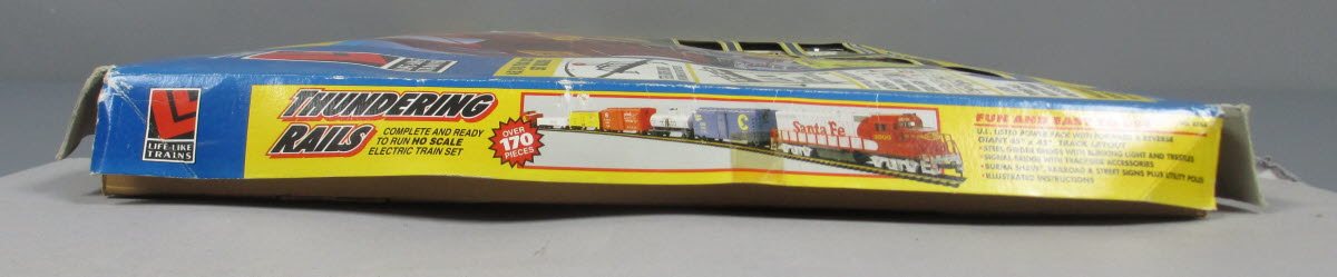Life Like 8766 HO Scale Thundering Rails Diesel Train Set VG/Box