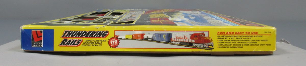 Life Like 8766 HO Scale Thundering Rails Diesel Train Set VG/Box