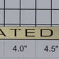 Lionel 514-10 Brass Ventilated Refrigerator Nameplate with Adhesive