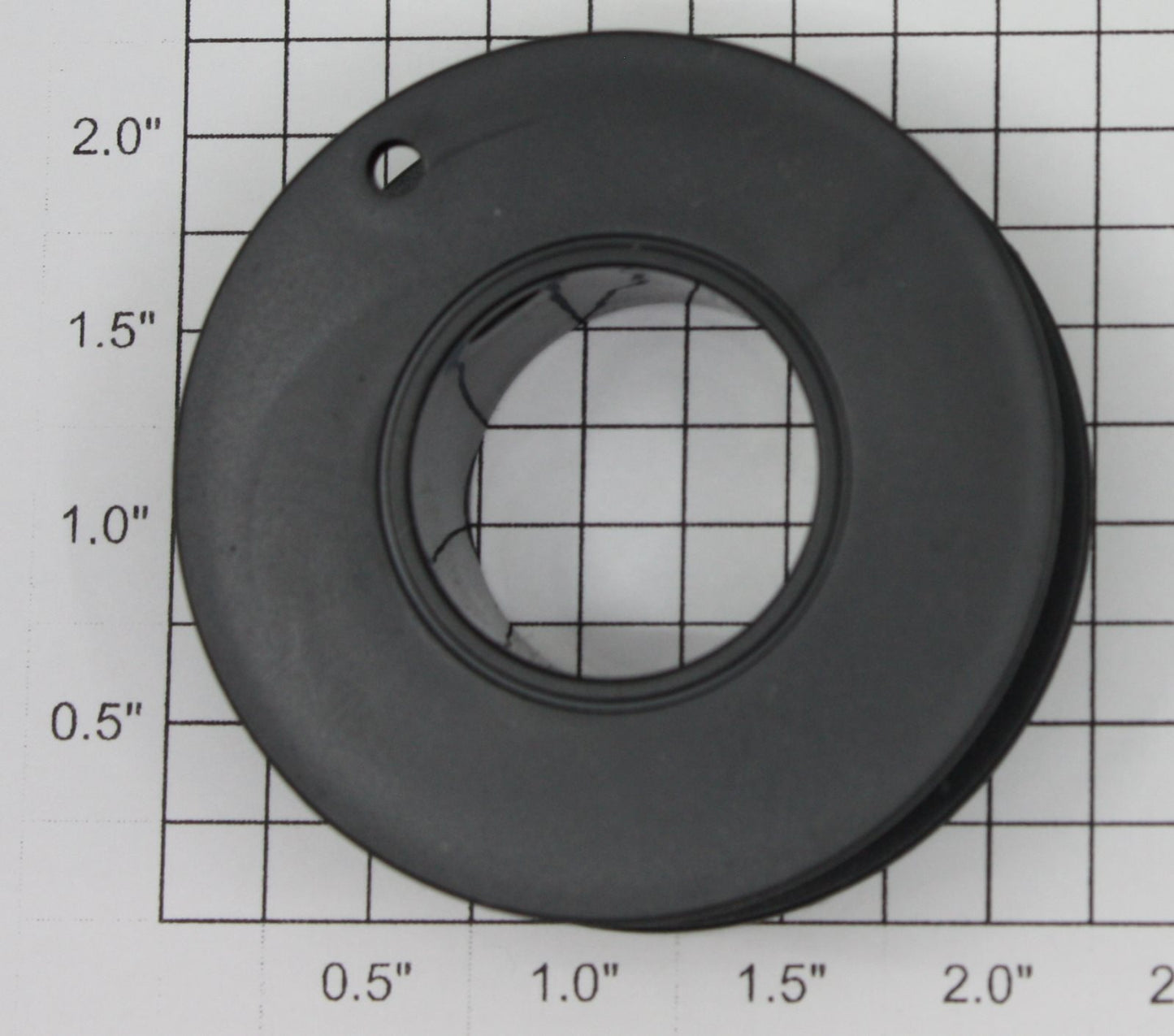 Lionel 100-1 Smooth Black Cable Reel with No lettering, No Design