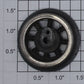 Lionel SLS-260E-7 Black Spoked Plain Drive Wheel with Teardrop Screw Boss