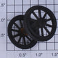 Lionel 700E-211 Trailing Truck Spoked Wheel & Axle Assembly