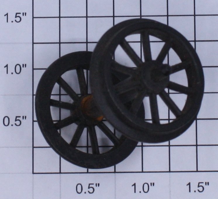 Lionel 700E-211 Trailing Truck Spoked Wheel & Axle Assembly