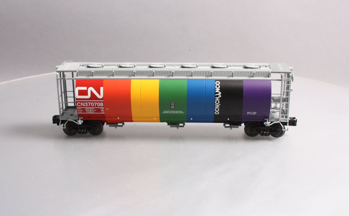 Lionel 6-19345 O Gauge Canadian National 3-Bay Cylindrical Hopper #370708 LN/Box