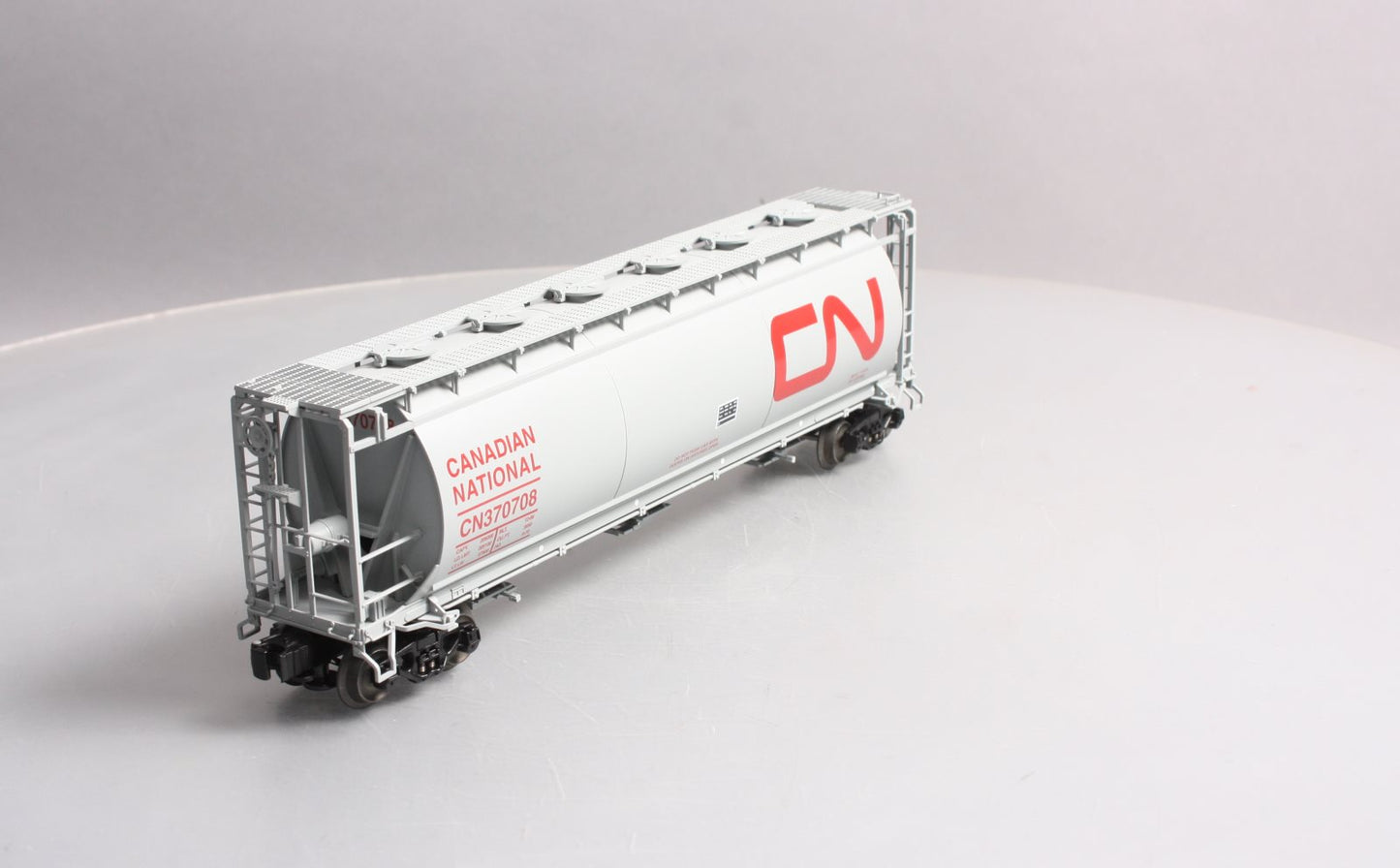 Lionel 6-19345 O Gauge Canadian National 3-Bay Cylindrical Hopper #370708 EX/Box