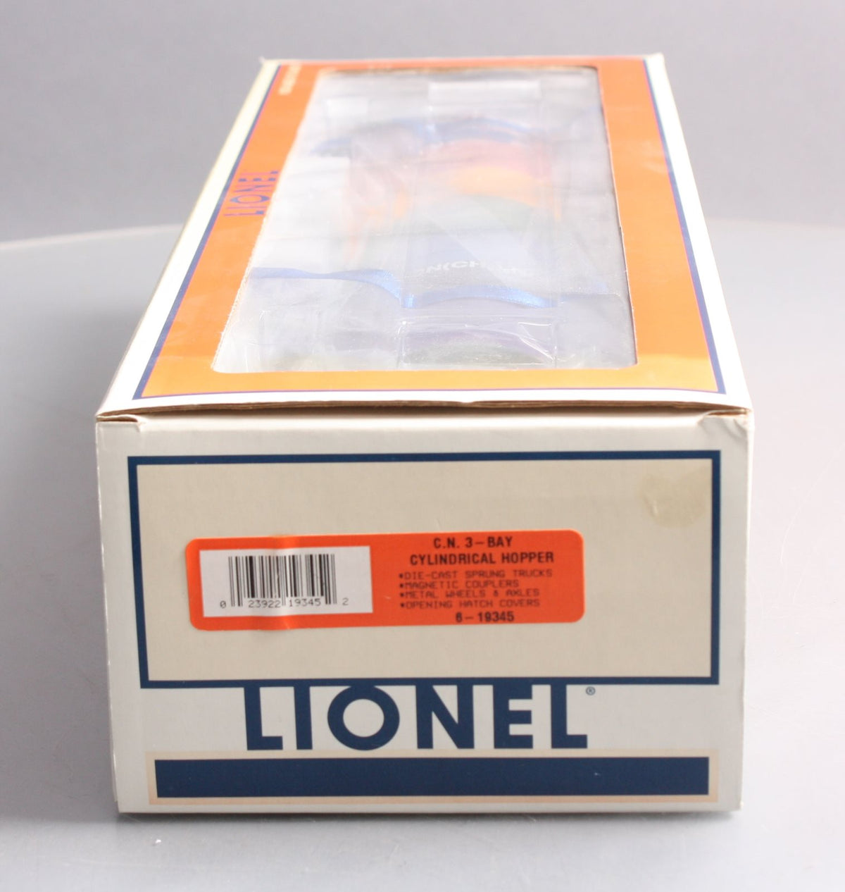 Lionel 6-19345 O Gauge Canadian National 3-Bay Cylindrical Hopper #370708 LN/Box