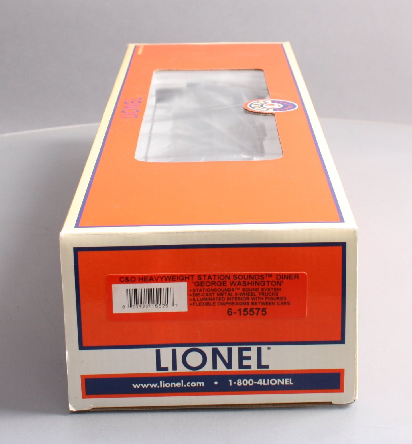 Lionel 6-15575 O C&O The George Washington Heavyweight Station Sounds Diner Car