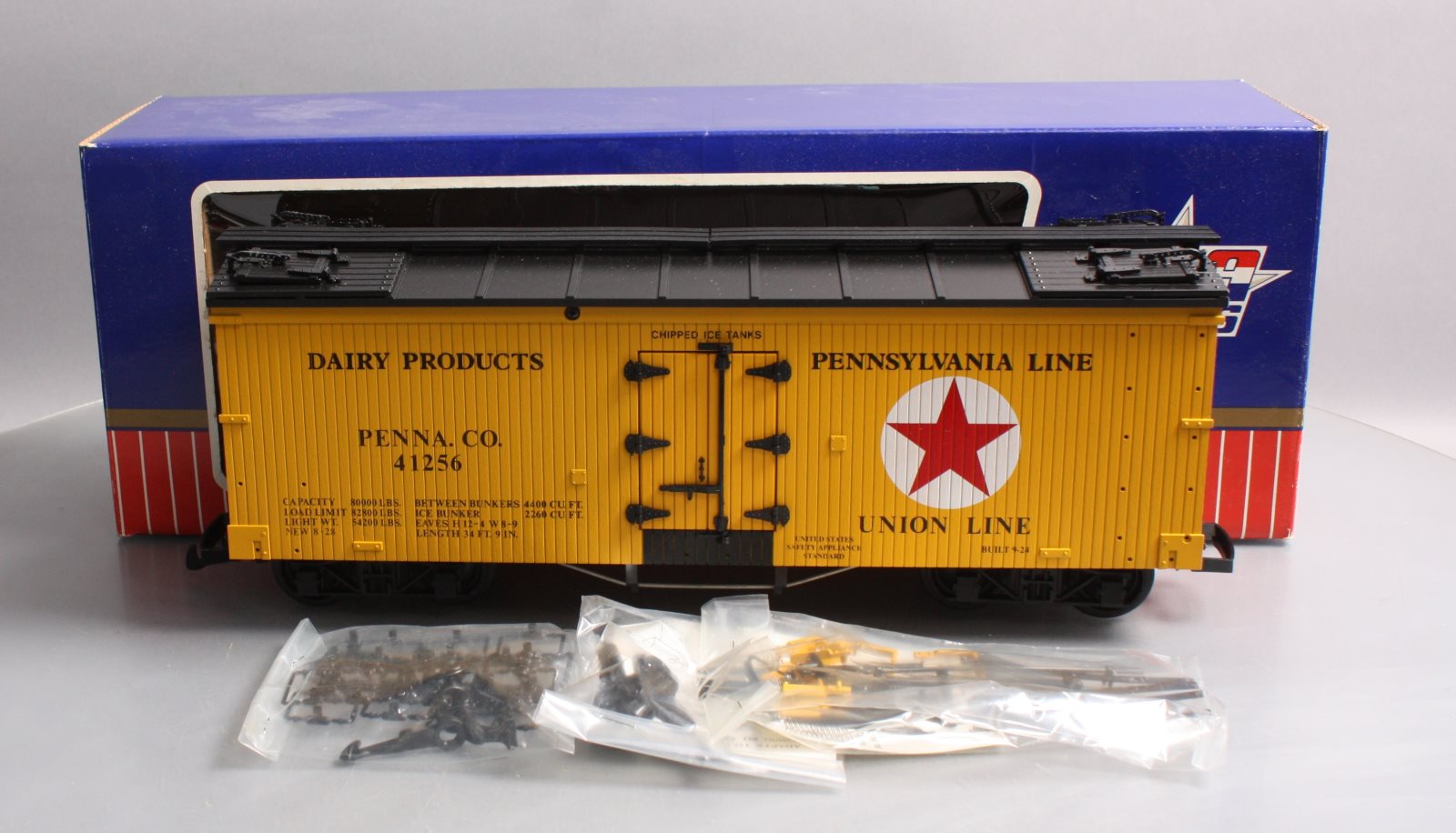 USA Trains 1656 G Penn Union Line Reefer Car #41256 LN/Box