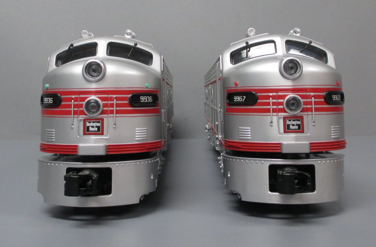 MTH 20-2892-1 Burlington E-8 ABA Diesel Engine Set w/PS 2.0 #9936/9967/9936B LN/Box