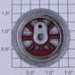 Lionel SLS-260E-6 Red Spoked Plain Drive Wheel with Teardrop Screw Boss