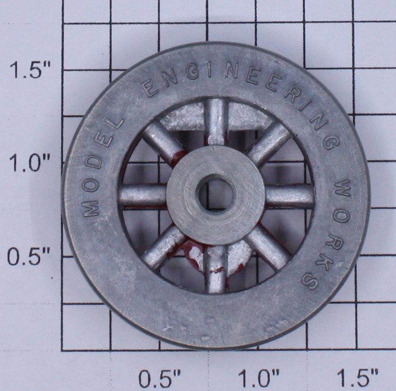 Lionel SLS-260E-6 Red Spoked Plain Drive Wheel with Teardrop Screw Boss