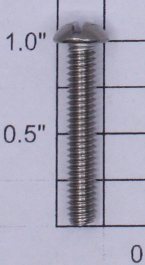 Lionel #8-32 x 31/32" Nickel Slotted Round Head Machine Screw