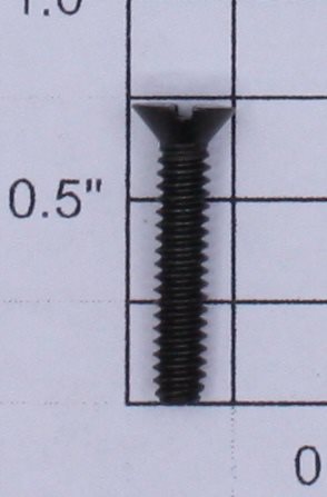 Lionel #6-32 x 5/8" Black Slotted Flat Head Screw