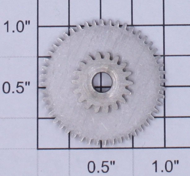 Lionel T-48 Steel Compound Gear Bottom T-48, Top T-18, Width .14", Dia.1.5