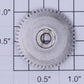 Lionel T-48 Steel Compound Gear Bottom T-48, Top T-18, Width .14", Dia.1.5