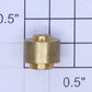 Lionel 400E-138 #6-32 Brass Bearing Plate Spacer Bushing