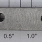 Lionel 1000-102X 7/16" x 1/2" x 1-3/4" Square Steel Piece with 3 Holes