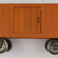 Lionel 114-1 Burnt Orange Freight Car with Door and Trucks-Incomplete