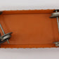Lionel 114-1 Burnt Orange Freight Car with Door and Trucks-Incomplete