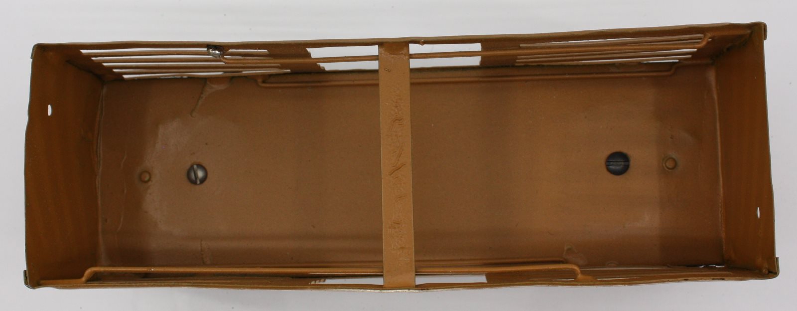 Lionel 113-1 Rust Orange Cattle Stock Car Frame with Trucks-Incomplete