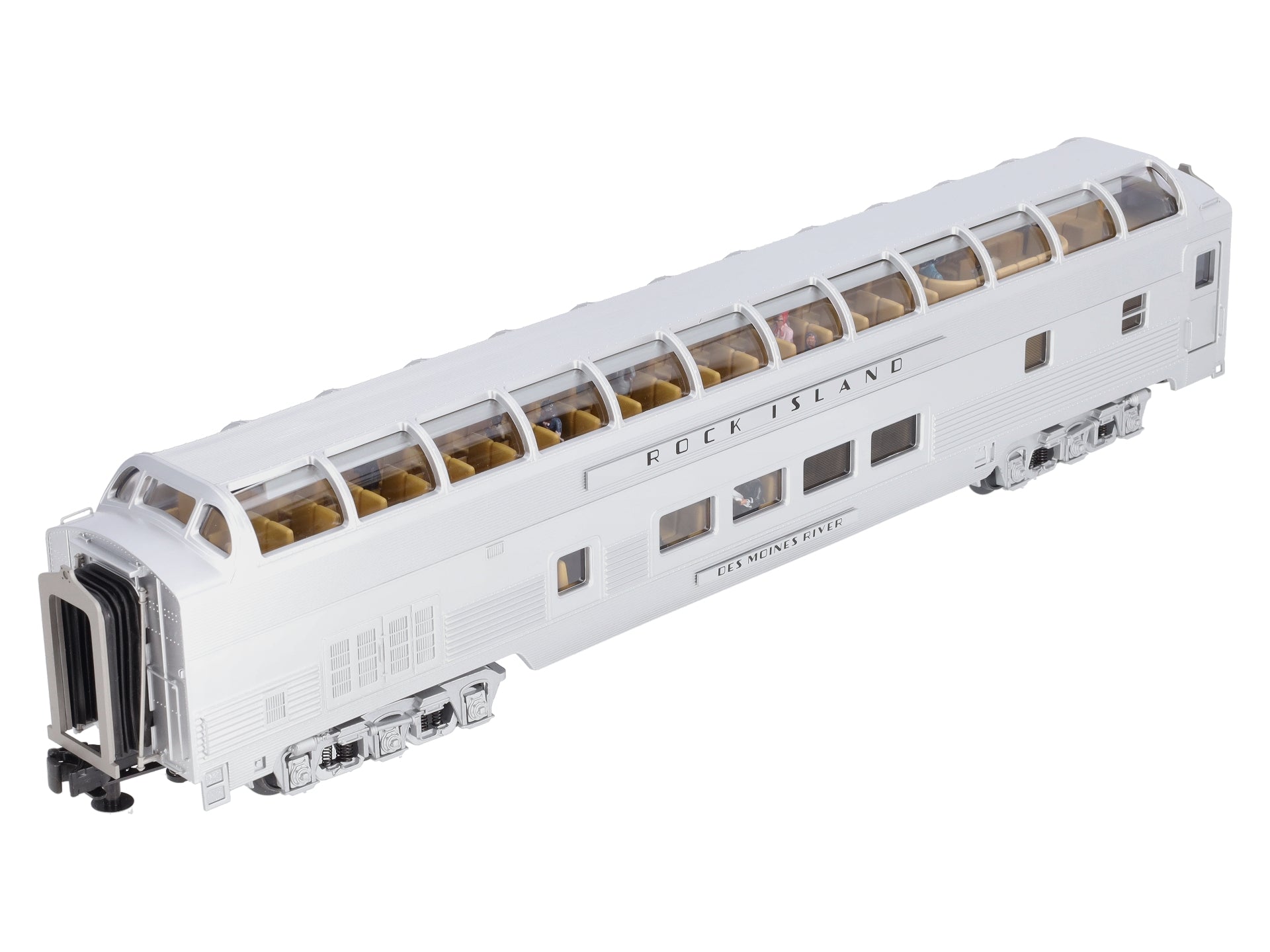 MTH 20-67195 O Gauge Rock Island 70' ABS Vista Dome