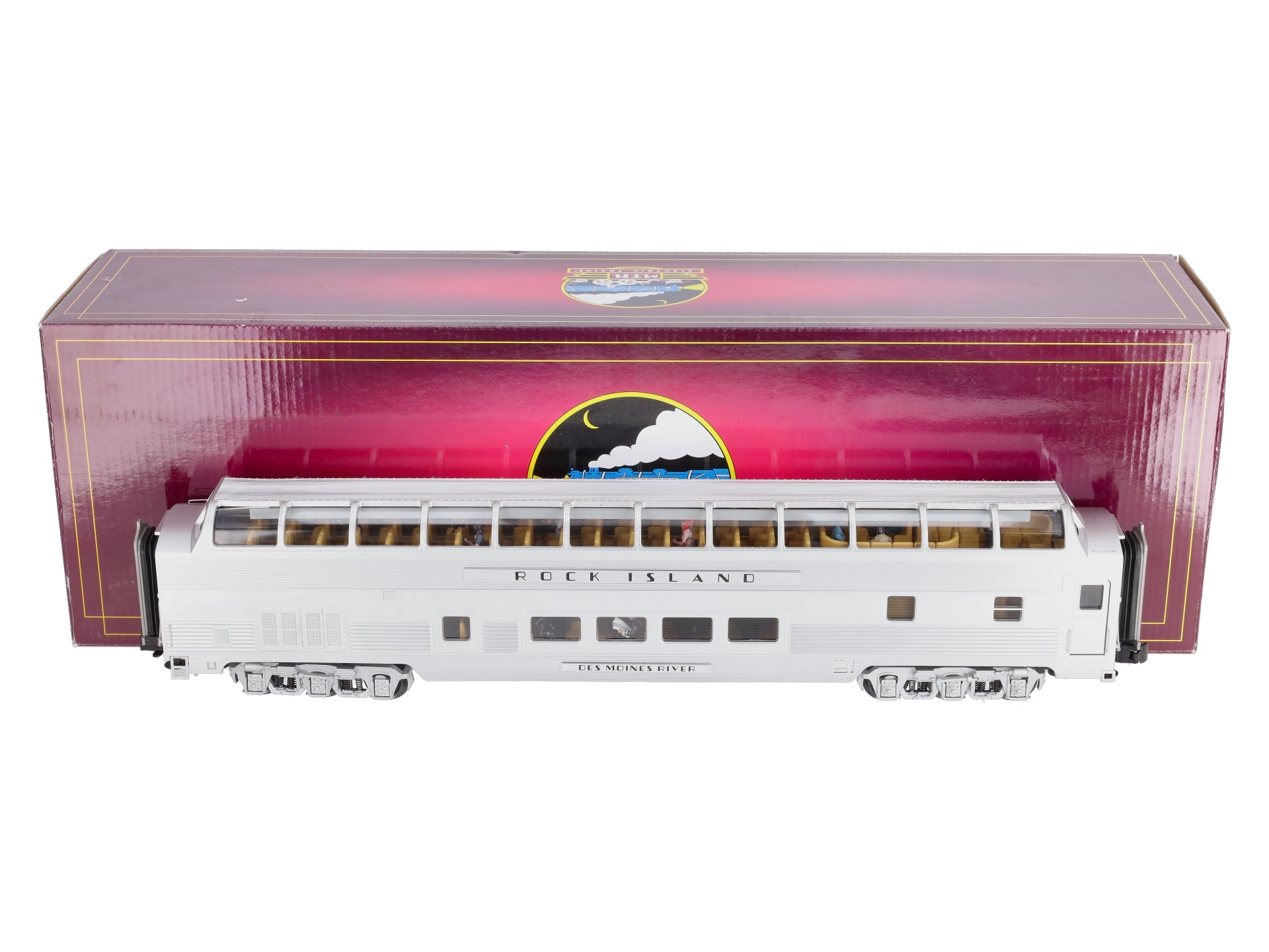 MTH 20-67195 O Gauge Rock Island 70' ABS Vista Dome