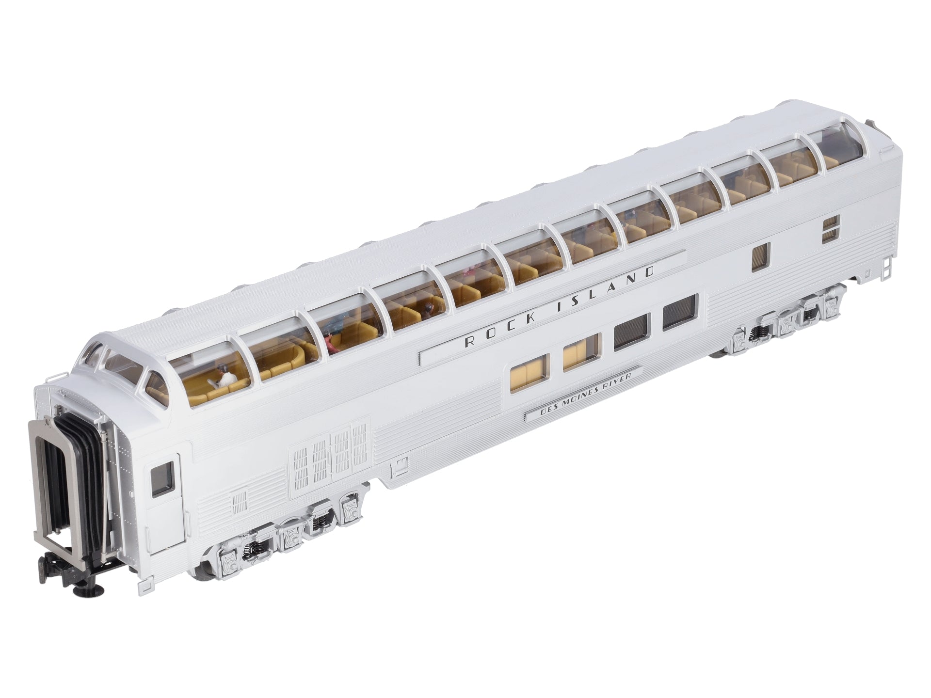 MTH 20-67195 O Gauge Rock Island 70' ABS Vista Dome