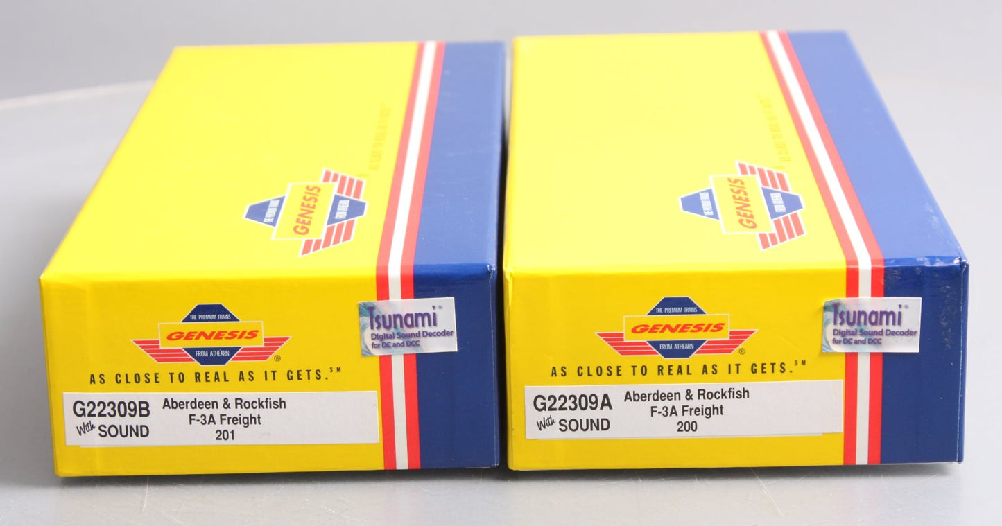 Athearn G22309 HO Aberdeen & Rockfish F-3A/F-3A Freight Set w/Sound LN/Box