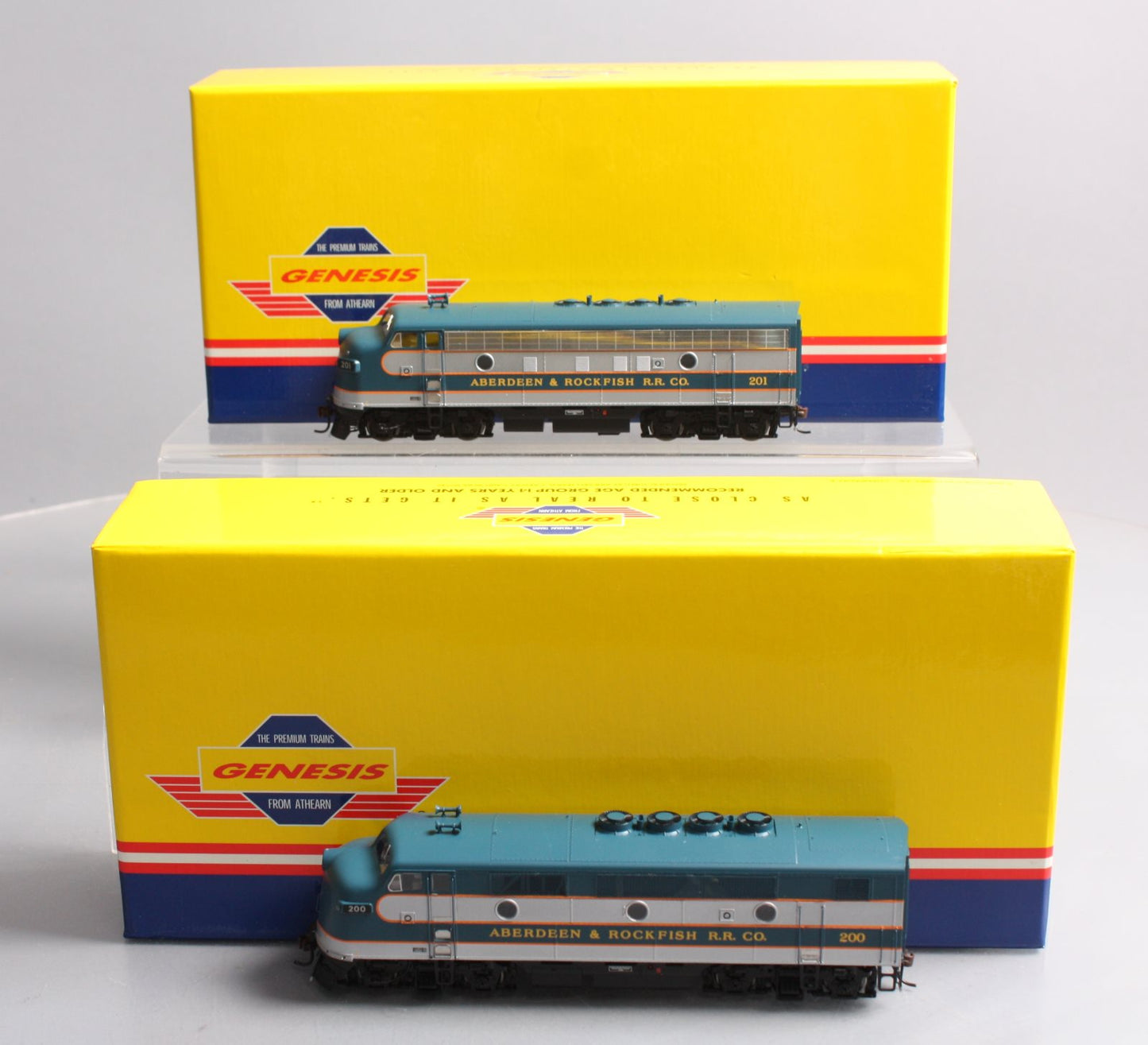 Athearn G22309 HO Aberdeen & Rockfish F-3A/F-3A Freight Set w/Sound LN/Box