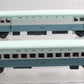 MTH 20-69170 O Santa Fe Blue Goose 70' ABS Streamlined Baggage/Coach 2-Car Set LN/Box