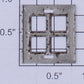 Lionel 260E-60 Nickel Window Fits: 260E, 261, 262