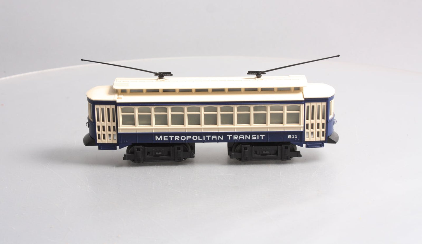 Industrial Rail 1402 O Gauge Metropolitan Motorized Transit Trolley #811 LN/Box