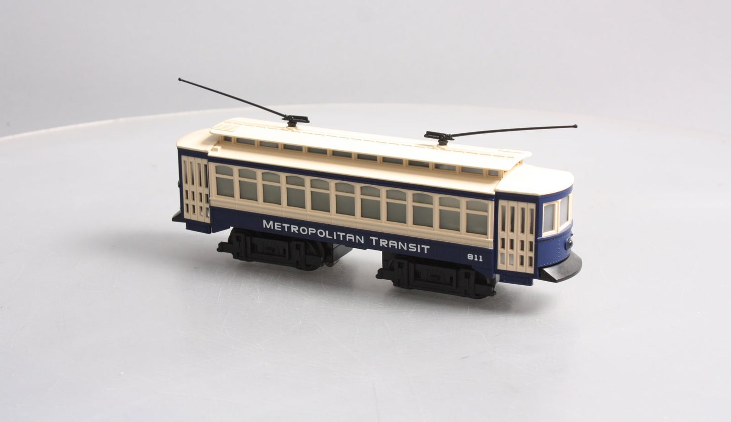 Industrial Rail 1402 O Gauge Metropolitan Motorized Transit Trolley #811 LN/Box