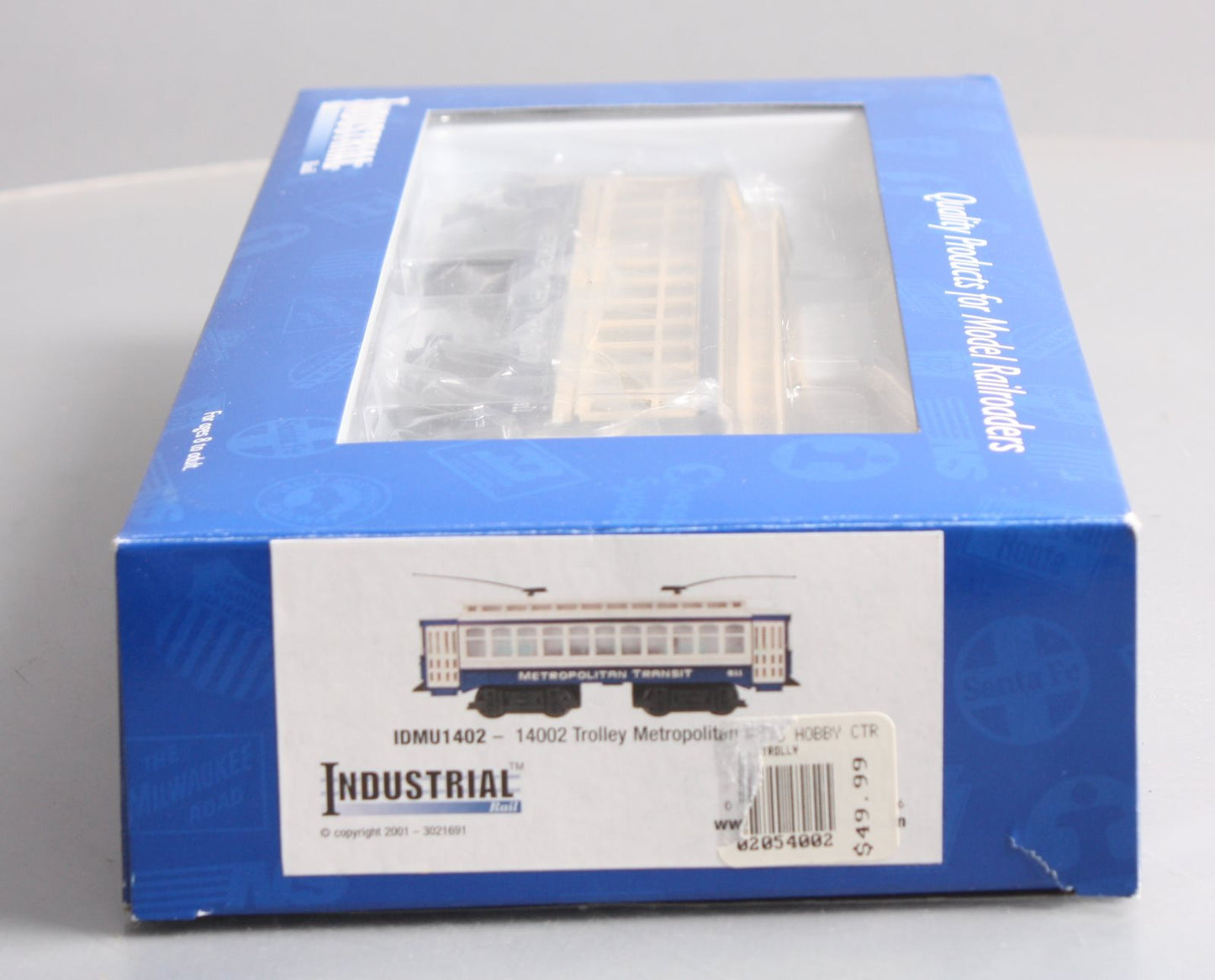 Industrial Rail 1402 O Gauge Metropolitan Motorized Transit Trolley #811 LN/Box