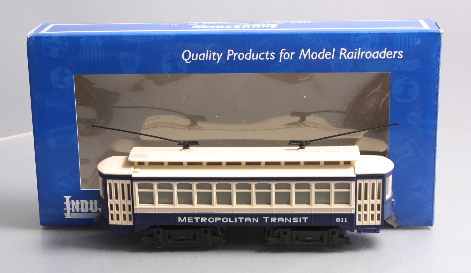 Industrial Rail 1402 O Gauge Metropolitan Motorized Transit Trolley #811 LN/Box
