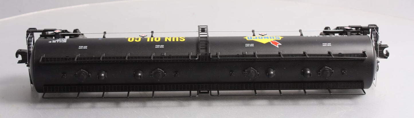 MTH 20-96727 O Sunoco 20,000-Gallon 4-Compartment Tank Car #24350